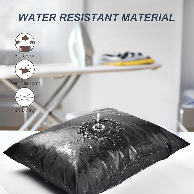 OTraki 2 Pack Laundry Bags 16x20 inch Wet Dry Bag for Swimsuit and Towels Medium Travel Dirty Clothes Bag Machine Washable Laundry Sack for Gym Beach Drying Do Not Exceed 176℉ Black