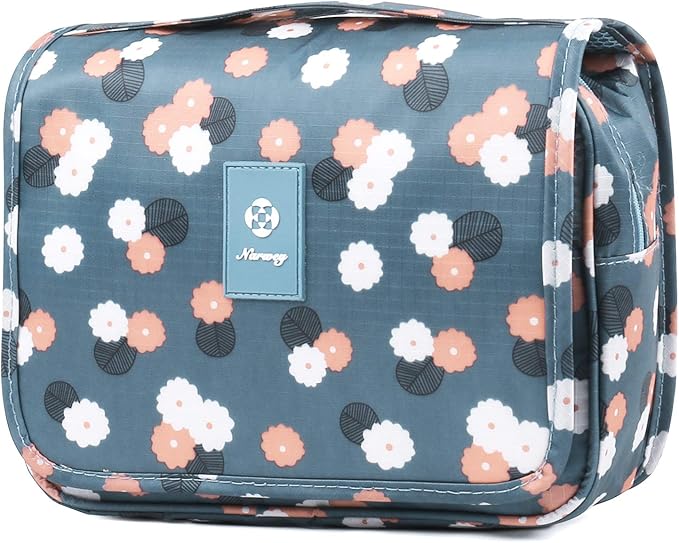 Narwey Small Hanging Travel Toiletry Bag for Women, Travel Bag for Toiletries, Makeup Bag Organizer Make Up Bags Cosmetic Bags for Girls