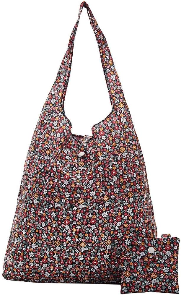 ECO CHIC Foldable Reusable Grocery Bags - Lightweight, Recycled & Reusable Shopping Bag - Waterproof Packable Tote