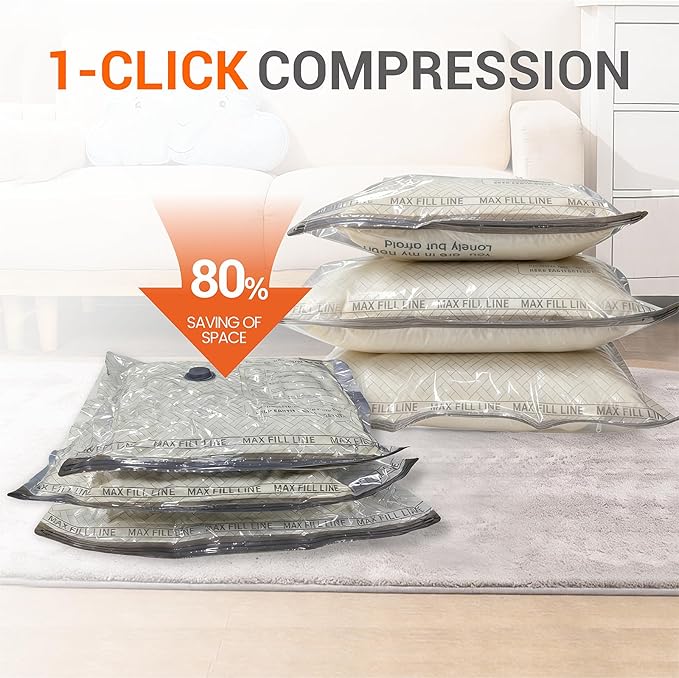 Travel Vacuum Storage Bags with Electric Wireless Pump, Travel Compression Bags for Luggage, Space Saver for Backpack & Suitcase, 15 Pack Combo