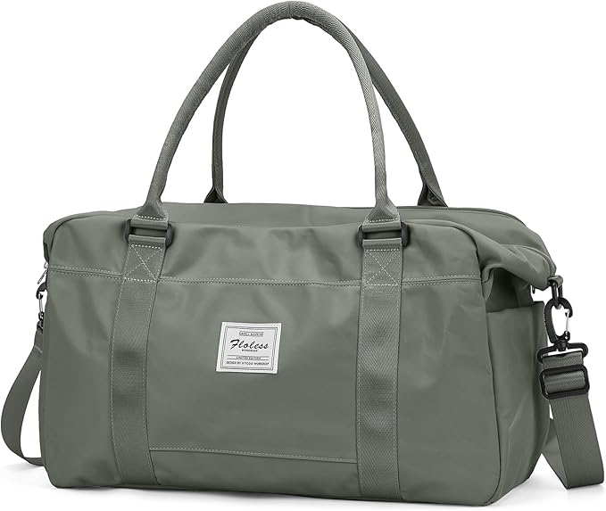 HYC00 Travel Duffel Bag,Carry-on Overnight Weekender Bags for Women,Sports Tote Gym Bag with Wet Pocket