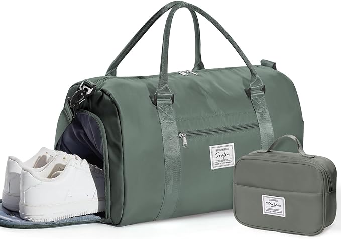 Gym Bag Womens,Travel Duffel Carry on Bag Sport Tote Bag Weekend Overnight Bag
