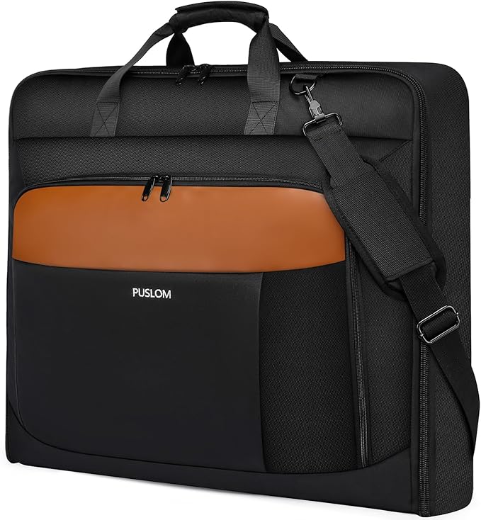 Garment Bag Travel Suit Bag Large 40-Inch Carry on Bag Up to 3 Suits,2 in 1 Hanging Luggage Bags, Fits 15.6Inch Laptop