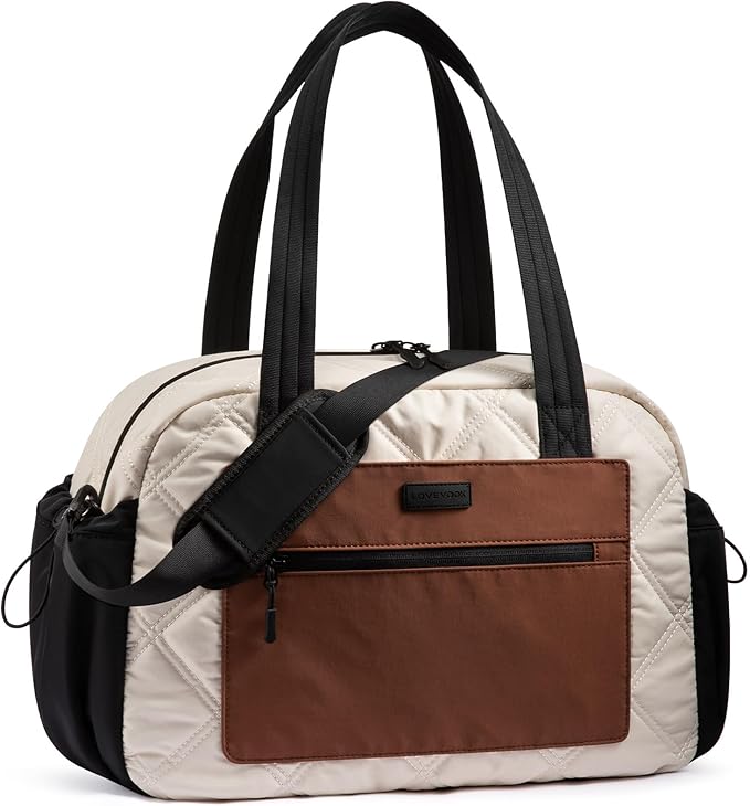 LOVEVOOK Gym Bag for Women, Lightweight Travel Duffle Bag with Wet Pocket, Personal Item Carry On Weekender Overnight Bags for Woman Gym, Yoga, Hospital, Weekend Trips