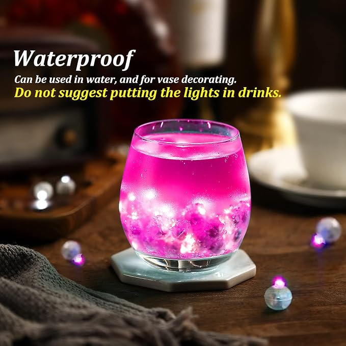 100pcs Balloon Lights, Long Standby Time Mini Ball Light, Round LED Multicolor Twinkling Ball Lamp for Paper Lantern Balloon Party Wedding, Birthday and Festival Christmas Decorative Lights