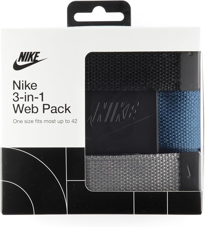 Nike Men's 3 Pack Web Belt
