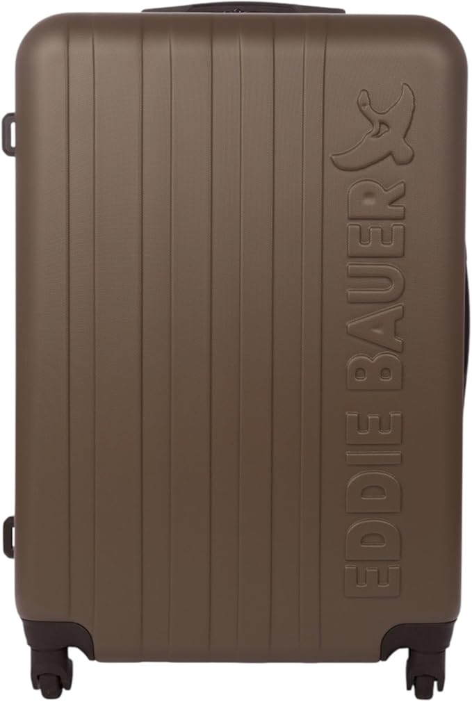 Eddie Bauer Flatiron Check-In 28" Luggage | Hardside | Spinner Wheels | Expandable | Lightweight | Travel Essentials - Dark Fatigue