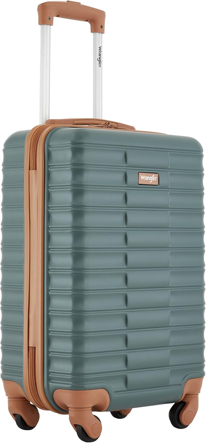 Wrangler 22" Outrider Hardside Carry-On Luggage, Dark Forest