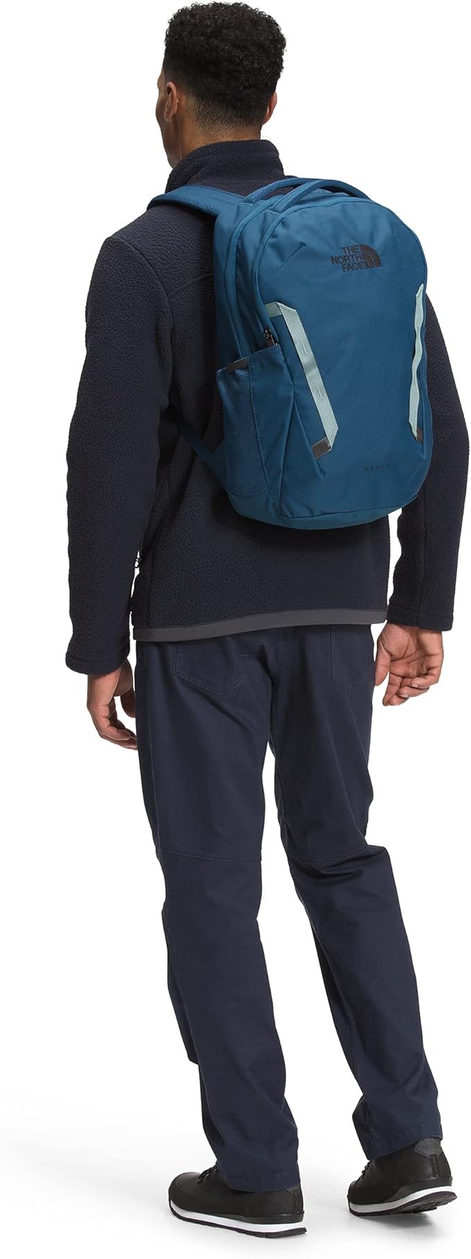 THE NORTH FACE Vault Everyday Laptop Backpack | Commuter Travel Bag with Water-Repellent Finish, Spacious Main Compartment, Monterey Blue/Silver Blue, OS