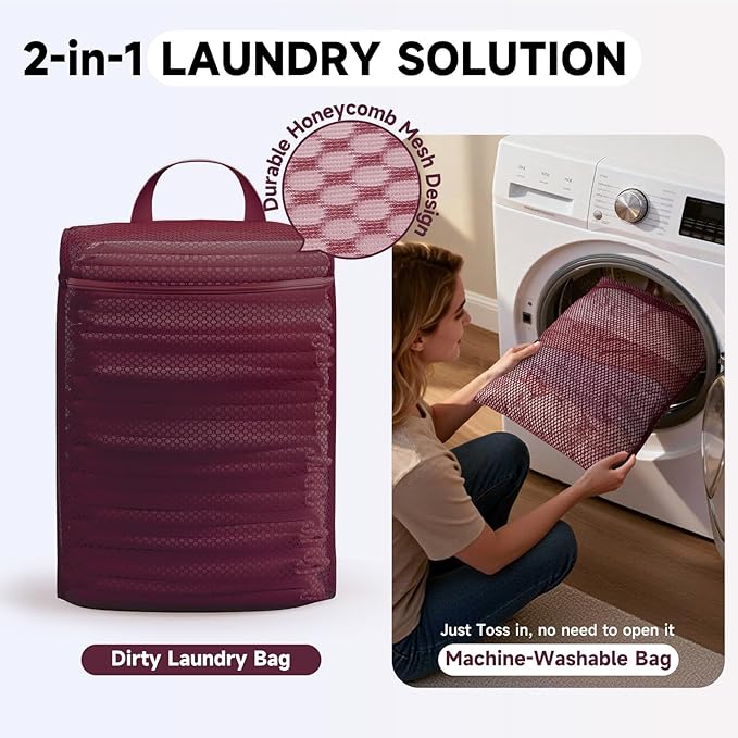 11 Set Packing Cubes for Travel, Gifts for Women Mom Kids, TSA Approved Bags for Makeup, Cosmetic, Toiletry, Suitcase Organizers for Checked Luggage, Cruise Essentials,Airplane Accessories, Burgundy