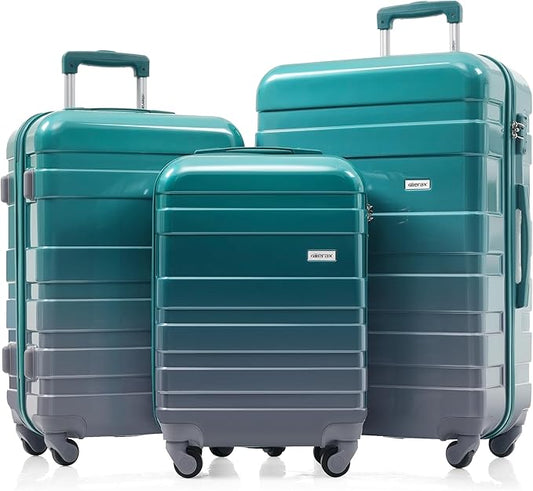 3 Piece ABS Hardshell Luggage Set – Lightweight, Tough & Scratch-Resistant