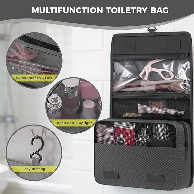 8-Piece Compression Packing Cubes for Travel, Ultralight Luggage Organizer Set with Double Zipper, Space Saving for Suitcase & Carry-On, Ideal for Business Trip Weekend Getaway - Gray