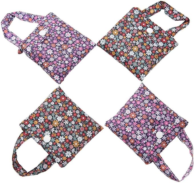ECO CHIC Foldable Reusable Grocery Bags - Lightweight, Recycled & Reusable Shopping Bag - Waterproof Packable Tote