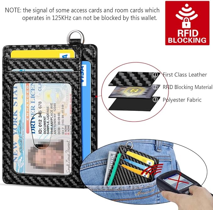 FurArt Slim Minimalist Wallet, Front Pocket Wallets, RFID Blocking, Credit Card Holder for Men
