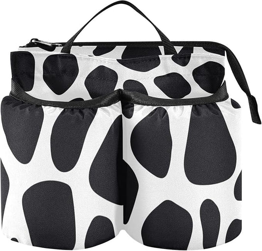 Luggage Cup Holder for Suitcases Free Hands Travel Cup Holder Portable Suitcase Cup Drink Holder Luggage Cup Caddy Bag Carrier Cow Print