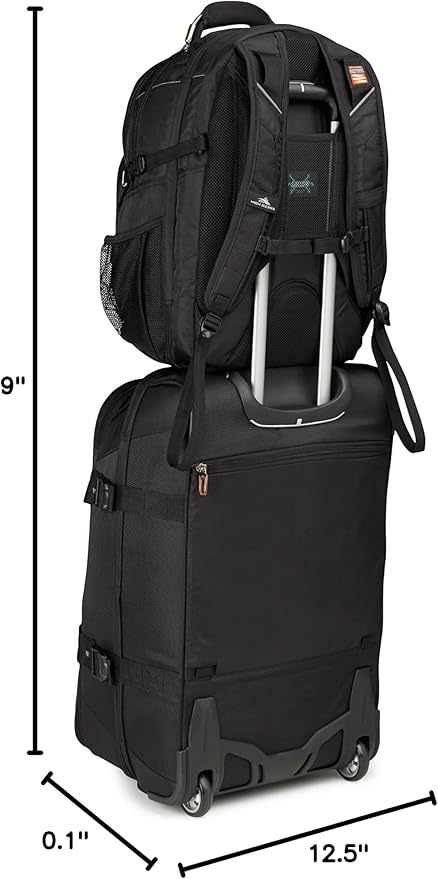 High Sierra XBT - TSA Laptop Backpack, Black, One Size