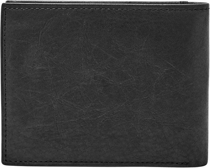 Fossil Men's Everett Leather Bifold with Flip ID Wallet
