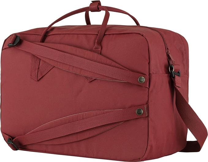 Fjallraven Kanken Weekender Bag, Large Travel Tote and Duffel for Overnight and Everyday Carry, Ox Red