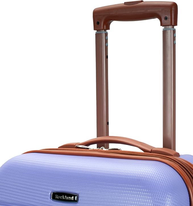 Rockland Melbourne Hardside Spinner Wheel Luggage, Lavender, Carry-On 20-Inch