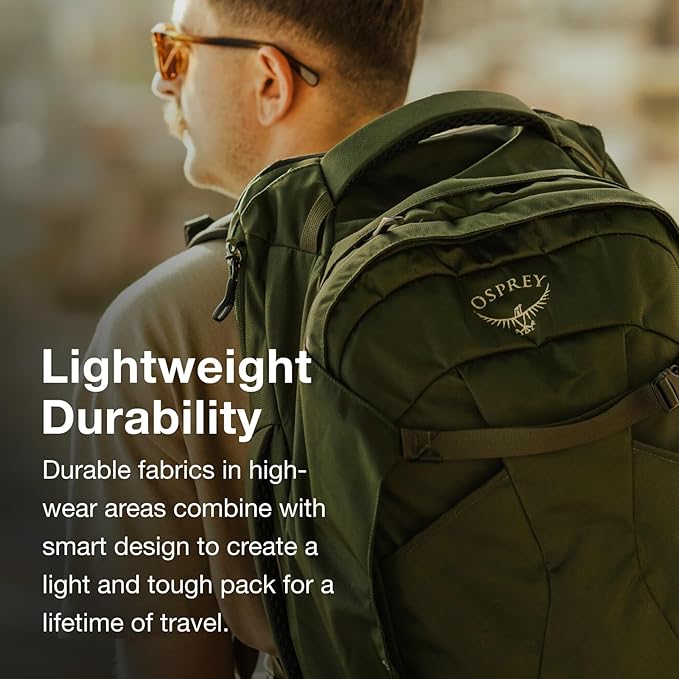 Osprey Farpoint 40L Men's Travel Backpack, Gopher Green