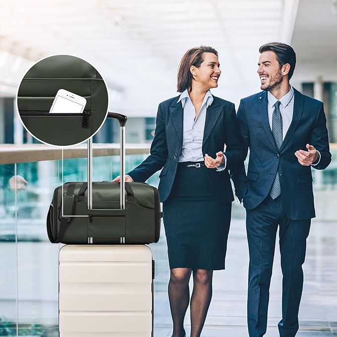Garment Bags for Travel,45L Carry on Convertible Garment Duffle bag for Men Women - 3 in 1 Hanging Suit Travel Bag with Shoulder Strap