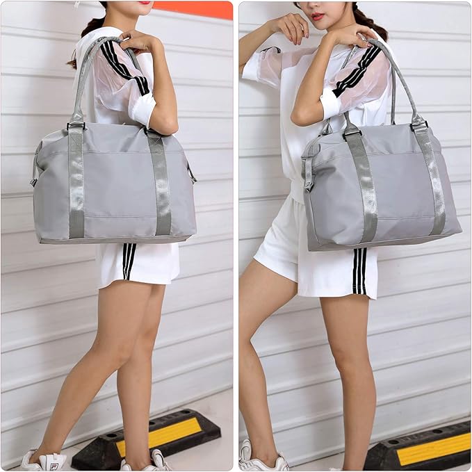 forestfish Duffle Tote Bag Weekender Bags For Women Travel With Trolley Sleeve | Travel, with Trolley Sleeve
