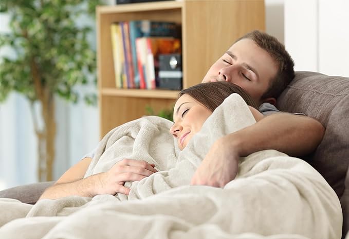 Utopia Bedding Fleece Blanket Twin Size Linen (60x80 Inches) Ultra Soft Warm Lightweight Microfiber Breathable Anti-Static Cozy Winter Bed Blanket, All-Season Home Decor Gift for Men & Women