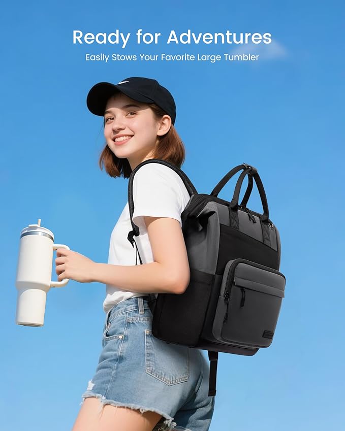 LOVEVOOK Laptop Backpack for Women, 15.6 Inch Travel Backpack for Work College Business, Water Resistant Teacher Nurse Bag with Large Capacity, School Bookbag Bags Cute Daypack for Woman Girls