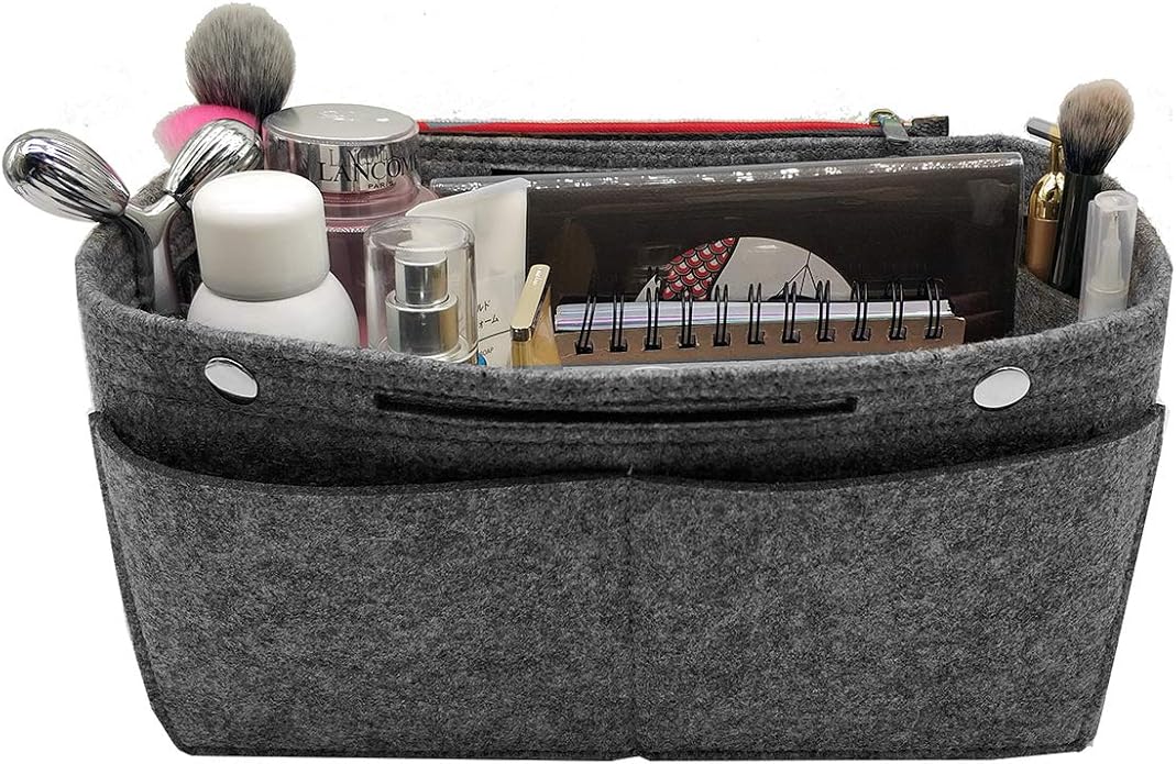LEXSION Felt Purse Organizer Insert - Multi Pocket Bag in Bag Organizer Shaper
