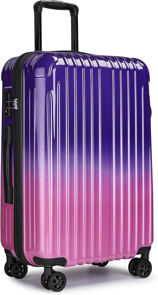 24inch Luggage with Spinner Wheels, Lightweight PC+ABS Hard Shell Suitcases, Expandbale Storage & TSA Aprovel Lock