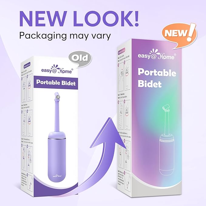 Easy@Home Portable Peri Bottle for Postpartum & Perineal Care: Handheld Bidet Perfect for Personal Hygiene Cleaning & Travel Friendly | 380ml Leakproof & Convenient Design | BPA-Free | EPB-01 Purple