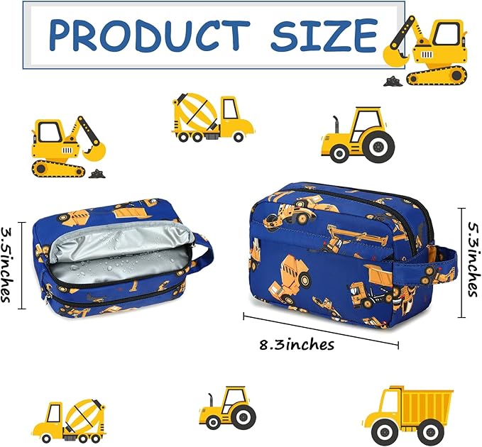 CAMTOP Travel Toiletry Bag for Kids Cute Toiletry Bags for Girls Boys Waterproof for Toiletries Accessories Bathroom Stuff