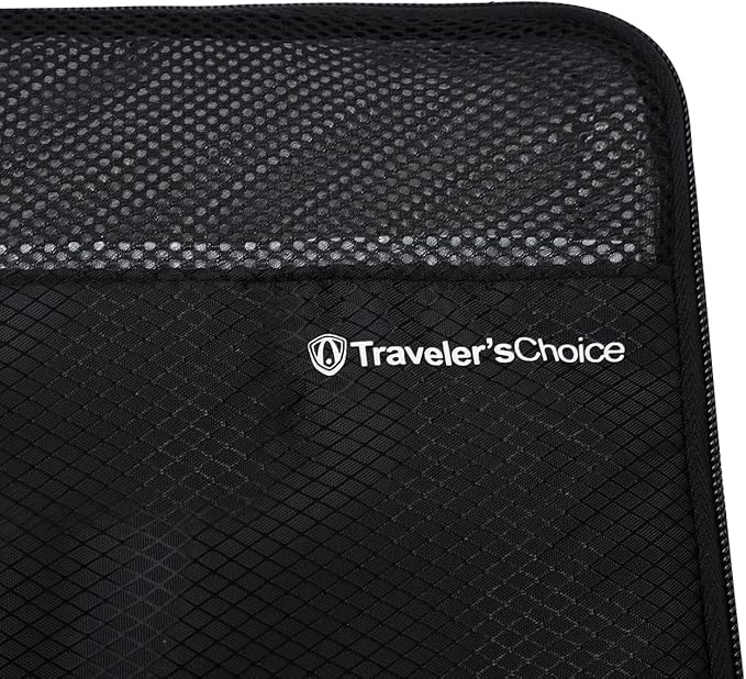 Traveler's Choice Cloverland Packing Cubes 5 Piece Set, Black