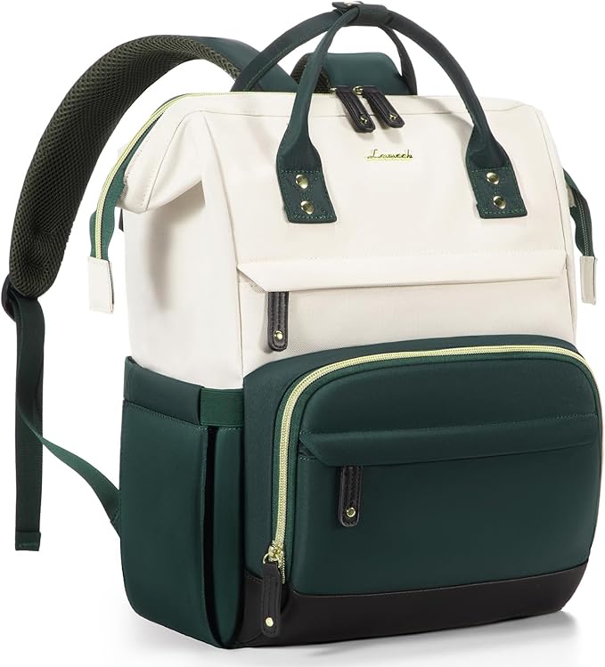 LOVEVOOK Laptop Backpack for Women, 17 Inch Work Business Backpacks Purse With Large Capacity, Waterproof Nurse Bag College Bookbag for School, Waterproof Casual Daypack for Travel