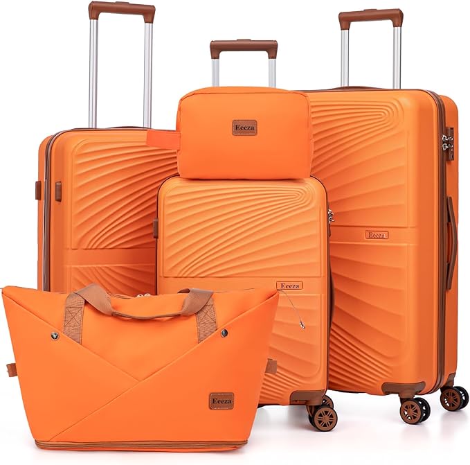 Luggage Sets 5 Piece, Suitcases with Wheels, ABS Hard Case Luggage with TSA Lock Spinner Wheels, Carry On Luggage Set (20/24/28 inch)