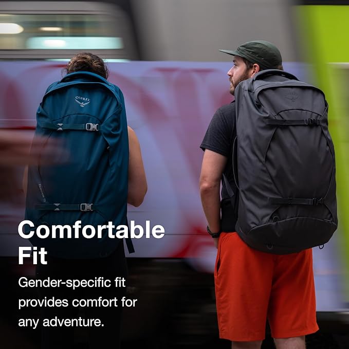 Osprey Farpoint 55L Men's Travel Backpack, Gopher Green