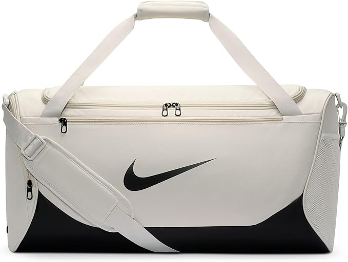 Nike Brasilia Duffel (Medium), Light Bone/Black/Black, MISC