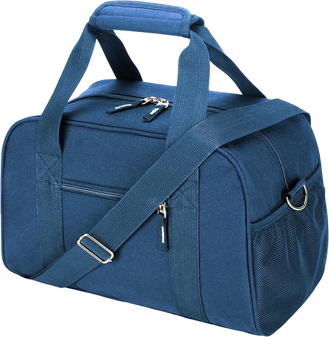 SeaRock 14 inch Small Gym Bag for Men & Women, Mini Duffle Bag for Travel Sports, Lightweight Carry On Duffel Bag, Navy Blue