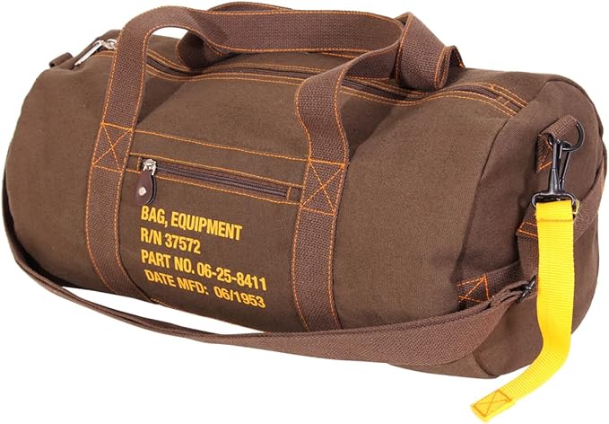 Rothco Canvas Equipment Duffle Bag – Travel & Gym Bag with Heavyweight Cotton Canvas Material – Great for Storing Gear, Clothing, and More