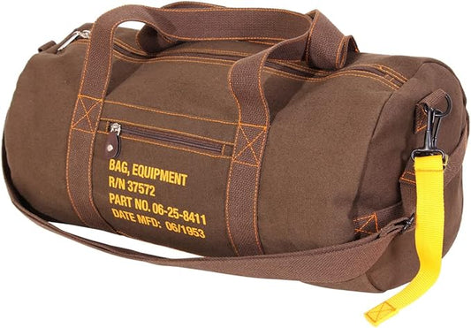 Rothco Canvas Equipment Duffle Bag – Travel & Gym Bag with Heavyweight Cotton Canvas Material – Great for Storing Gear, Clothing, and More