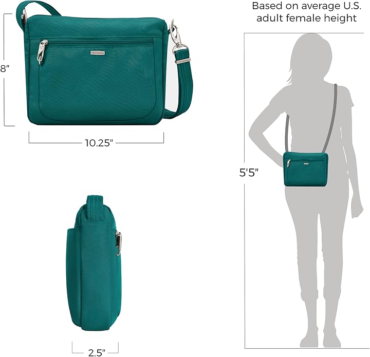 Travelon Anti-Theft Classic Small East/West Crossbody
