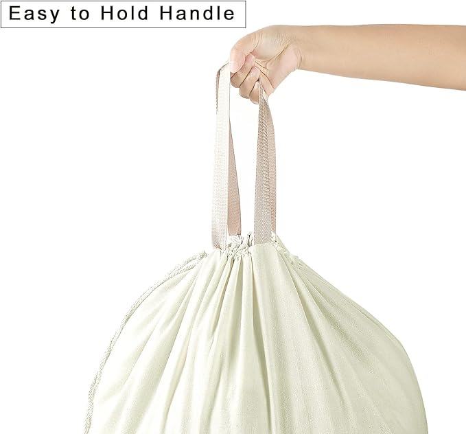 Heavy Duty Laundry Bag with Drawstring and Handle, Extra Large Travel Dirty Clothes Bag for Laundromat and Household, Durable Rip-Stop Laundry Hamper Liner, 8 Solid color(28 x 40 Inch) by SANFERGE