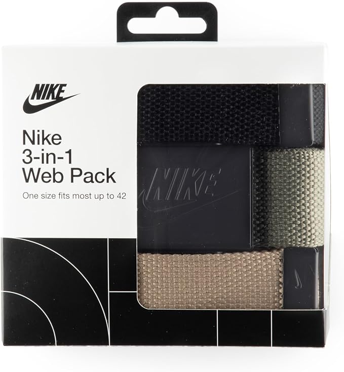 Nike Men's 3 Pack Web Belt