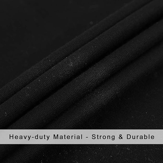 Heavy Duty Laundry Bag with Drawstring and Handle, Extra Large Travel Dirty Clothes Bag for Laundromat and Household, Durable Rip-Stop Laundry Hamper Liner, 28 x 40 Inch, Black
