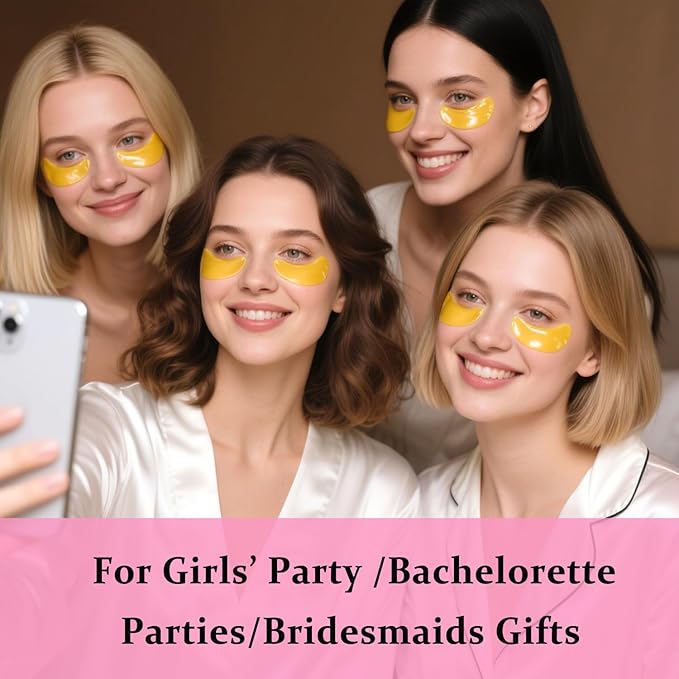 30 Pairs 24K Gold Eye Masks & Lip Masks, Under Eye Patches for Puffy Eyes, Lip Mask Skincare, Small Gifts, Mothers Day Gifts, Teacher Appreciation Gifts, Bulk Gifts, Bachelorette Party Favors