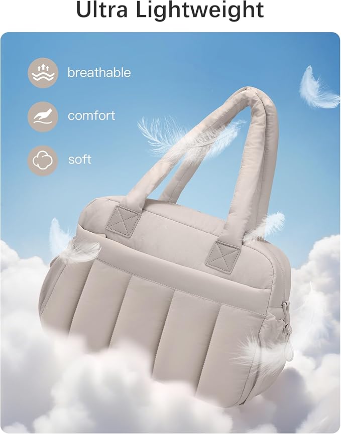 oscaurt Gym Bag for Women Lightweight Duffle Bag for Travel with Toiletry Pouch Water Resistant Carry On Weekender Overnight Duffel