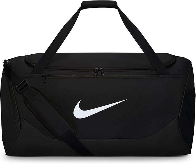 Nike Brasilia Duffel Bag (Large), Black/Black/White, MISC