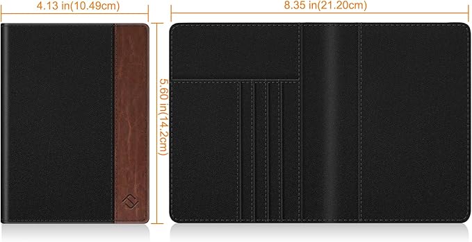 FINTIE Passport Holder, Slim Travel Wallet RFID Blocking Card Case Cover Passport Cover Protector Essentials with Credit Card Slots for Women/Men | Slim, RFID Blocking, Card Case Cover, Essentials, Credit Card Slots