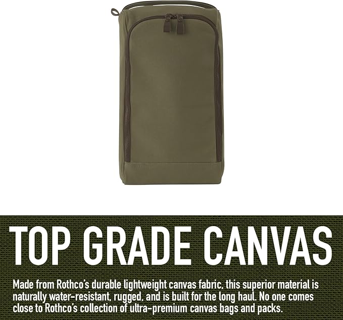 Rothco Canvas Shoe Bag – Sneaker Organizer Storage Duffle for Travel, Golf, Gym, and Sports
