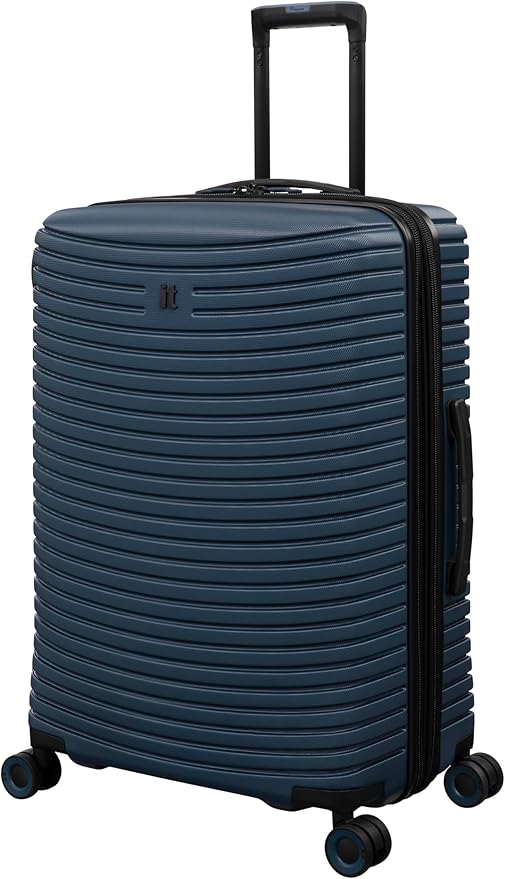 It Luggage Precursor Titan 27" Hardside Checked 8 Wheel Expandable Spinner, Majolica Blue